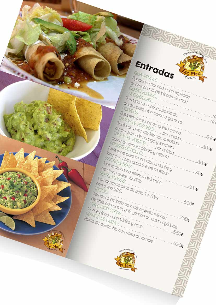 Diseño de carta y branding para restaurante
